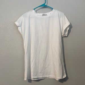 SMX Women’s White T-Shirt with Rolled Sleeve